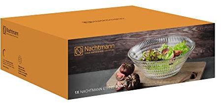 Nachtmann Glasschale Ø 27,5 cm, Ethno, 105230, Salatschüssel aus Kristallglas, Schale spülmaschinenfest
