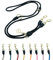 Hundeleine 2m VELVETIER® verstellbar für große & mittelgroße Hunde | Paracord Führleine | Nylon Doppelleine mit 2 Karabiner (Midnight (Schwarz), 2.2 m x 1.1 cm)