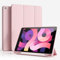 ZKTUYU Hülle für iPad 9. / 8. / 7. Generation mit Stifthalter 10.2 Zoll Modell 2021/2020/2019, Ultradünne Schutzhülle aus TPU mit Standfunktion für iPad 10,2 Zoll, Auto Wachen/Schlafen Funktion, Rosa