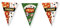 PD-Party 7031054 Foil Bunting | Vereiteln Wimpelkette, Doppelseitig, Dreieckig, Partei Dekoration Flaggen - Casino, Mehrfarbig, 1000cm Länge x 30cm Breite x 0.1cm Höhe