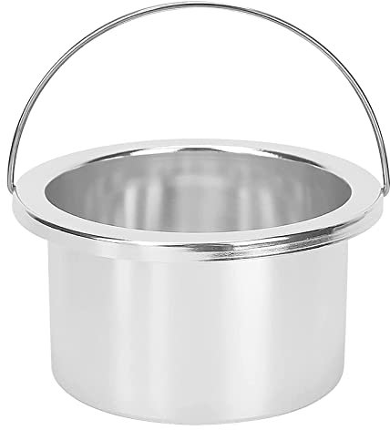 kyaoayo Wax Pot Wax Warmer, Wachsschmelzmaschine Innentop, Tragbare Topf Wachsperlen Innentopf, Ersatztopf Leerer Topf aus Aluminiumlegierung für Wachs, für 500 cc Haar Entfernung Maschine (100MM)