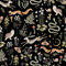 Alzkkll Selbstklebende Tapete Tier,44.5 * 300cm Verdicktes Schwarz Eule/Schlange/Kaninchen/Eichhörnchen Tapete Selbstklebende Vinyl Möbelfolie Abnehmbar Klebefolie für Schlafzimmer Wand Möbel