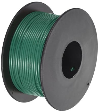 sourcing map 26AWG Wire 26 Gauge Stranded Wire PVC Hookup Wire 30M/100ft Green, Electrical Wire UL1007 Spool Tinned Copper Wire for Internal Connecting Wire, Marine