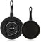 FAGOR Optimax set de sartenes 20 + 26 cm, negra, antiadherente doble capa, acero esmaltado de 1,5 mm de espesor, para todo tipo de cocinas y lavavajillas, incluido inducción, facil uso y limpieza