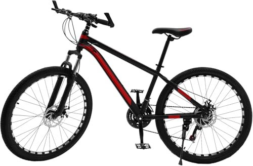26 Zoll Mountainbike, 21 Gang-Schaltung Kinderfahrrad mit Vollfederung & Scheibenbremsen, Fahrrad für Mädchen, Jungen, Herren & Damen