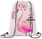 Homewish Rosa Flamingo Kordelzug Rucksack, Tropische Flamingo Kordelzug Taschen, Hawaiianische Floral Tier Draw String Back Tasche, Botanische Blumen Cinch Tasche, Herz Muster String Rucksack