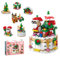 Weihnachten Bausteine Set,Mini Bausteine Weihnachts Adventskalender 2024, Weihnachten Bausteine Bauklötze Spielzeug,Mitgebsel Kindergeburtstag,Spielzeug ab 4 Jahre,Weihnachtsgeschenke (Weihnachtsmann)