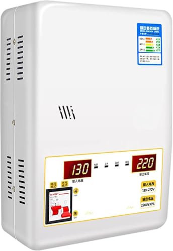 XDLYWUZIQ Stabilizzatore di Tensione Automatico 6800 Va/15000 Va Regolatore di Tensione Variabile Ca Singolo Montatoper Stabilizzatore di Alimentazione Domestica E Condizionatore d'Aria,6800VA