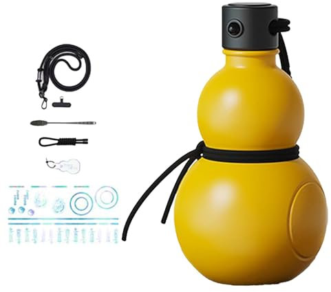 Gourd Water Bottle Trinkflasche Sport, 900ml Kürbise Wasserflasche, Reise Gourd Wasserflasche, Chinesische Feng Shui Hu Lu Retro-Stil Trinkflasche, Wasserflasche Im kürbise-Stil Für Fahrrad, Fitness
