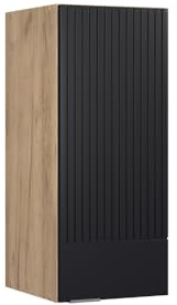 Vicco Hängeschrank Fame-Line, Schwarz gestreift, 30 cm | MDF-Front · Soft-Close · 2 Einlegeböden · Metallgriffe · ✓ Praktischer Stauraum
