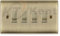 BG Antique Brass Custom Grid Switch Panel Labelled Kitchen Appliance 4 Gang