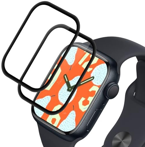 Elecshion Panzer Schutzfolie Glas für Apple watch Series 6/5/4/SE 40mm, 2 Stück Tempered Glass, HD Glas Displayschutz, 9H Härte, Anti-Kratzen, 0.33mm Ultra-klar, Panzerfolie