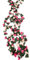 duoyif Blumengirlande Deko Rosen Blumen Girlande, 4 Stück 2,4 Meter Rosa Kunstblumen Girlande Deko Blumen, Blumenranken Wie Echt für Hochzeits Bogen Wand Kulisse Garten Balkone Büro Dekor (Rose Vine)
