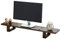Monitorständer aus Holz mit Aufbewahrungsnizer für Bürozubehör, Universal-Computer-Erhöhung, Schreibtischständer für Laptop, TV, Drucker, Massivholz, 60 cm