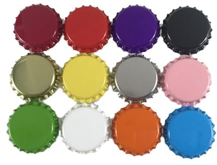 CLENEA 100Pcs/Lot 1 25mm ~ 26MM Metal Bottle Caps For 1Inch Epoxy Dome Sticker And Barrette DIY 25.4mm(Mix)