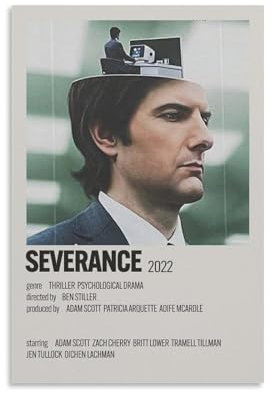 YRUAWRH Severance (1) Poster, Wandkunst, ästhetisches Cover, Leinwand, Vintage-Poster, dekoratives Gemälde für Schlafzimmer, Wohnzimmer, 20 x 30 cm, ungerahmt, 10