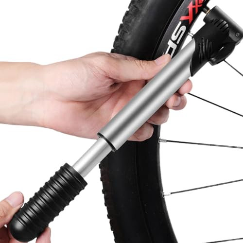 Bomba de marco portátil - Bomba de aire, inflador manual de neumáticos, pequeña bomba de bicicleta para carretera, montaña, bicicletas, instrumento de inflación de pelotas para baloncesto