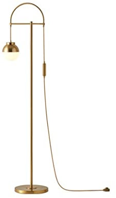 Lampes sur Pied Lampadaire Moderne sur Pied pour Salon, Boule de Verre en Fer doré, Lampe de Chevet de Luxe pour Chambre à Coucher, Lampe de Lecture