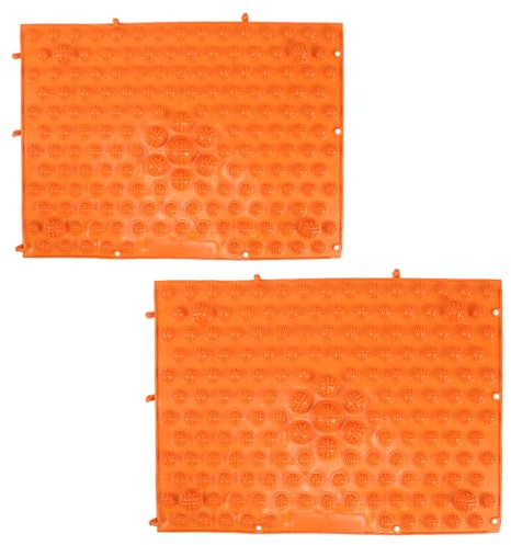 HOODANCOS 2 Stück Pack Fußmassage und Akupressurmatten Faltbare Rutschfeste Massagematten für Fußsohle Ergonomisch Leicht für Wellness Yoga und Outdoor Einsatz