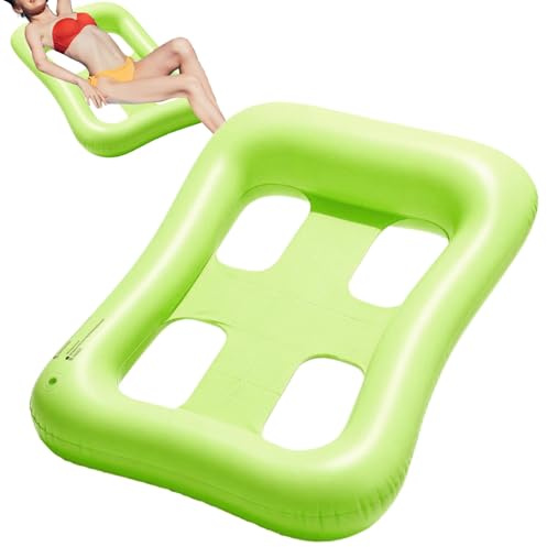 Schwimmende Matratze für Erwachsene – aufblasbarer Schwimmstuhl für Wasser, Schwimmbad – für Urlaub am See, im Garten, für Partys und Treffen, Camping, am und zu