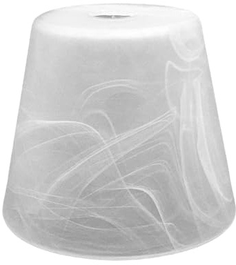 Alabasterglas weiß Ø120 mm H100 mm Öffnung 22 mm G9 Ersatzglas Lampenglas Leuchtenglas Lampenschirm Glasabdeckung für G9 Leuchten
