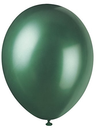Premium Evergreen Pearlized Balloons (30cm) Pack of 8 - Elegant Party Decorations