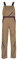 Planam 2334062 Highline Latzhose, Khaki/Braun/Zink, Größe 62
