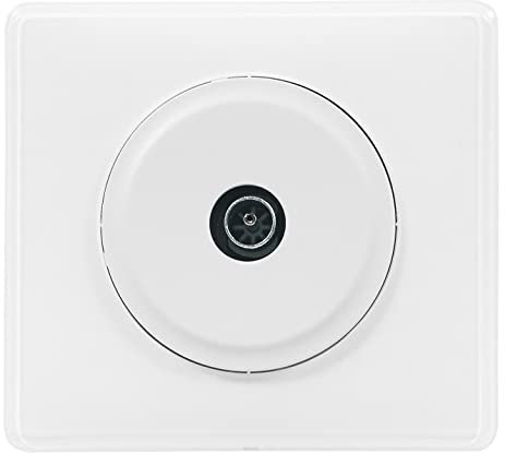 Legrand - Prise TV simple avec plaque Céliane - Blanc
