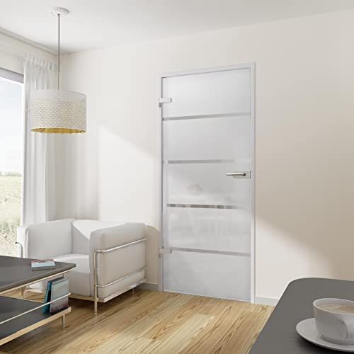 inova Glas-Drehtür Komplettset 834x1972x8mm mit Beschlag 04 DIN links rechts Glastür