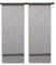 Clever-Kauf-24 Mini Flächenvorhang Set | zum selber kombinieren | Rose grau Petrol Beere | Bistrogardine | (Basis Set grau (2 Stück), BxH 30x80cm)