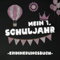 Mein erstes Schuljahr - Erinnerungsalbum: Schönes Erinnerungsbuch an die Schulzeit in der Grundschule. Einschulungsgeschenk. Füllung für Zuckertüte / Schultüte.