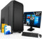SYSTEMTREFF Office Komplett PC Set AMD Ryzen 7 5700G 8x4.6GHz | AMD Radeon RX Vega 8 4K HDMI DX12 | 512GB M.2 NVMe | 16GB DDR4 RAM | Silent Desktop Paket Computer Rechner für Büro Business Multimedia