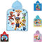 AYMAX SPRL Kinder Bade-Poncho mit Kapuze Baumwolle, versch. Motive - Patrol, Miraculous Ladybug und Cat Noir, Feuerwehrmann Sam - Strand Badeponcho Handtuch Bademantel Poncho (Patrol - Motiv 1)