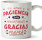 MUGFFINS Tazas para MADRE/MAMÁ - En Español - Amor y paciencia inagotables - 11 oz / 330 ml - Regalo original y divertido