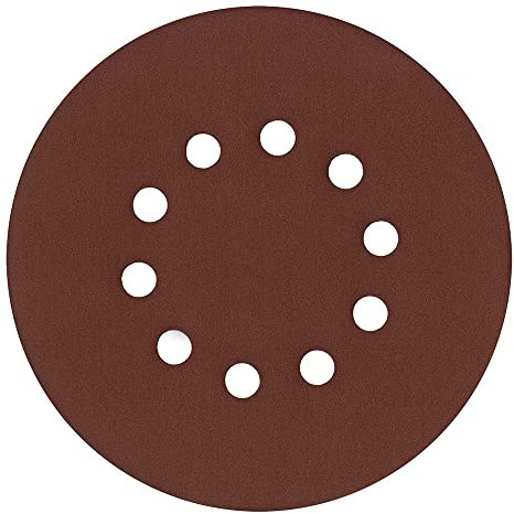 Matrix 30-teiliges Schleifpapier Set 215mm (Universell einsetzbar dank Klettrücken, ideale Staubabsaugung durch 10 Löcher, Körnung K120, K180 und K240 - jeweils 10 Stück) 120200238