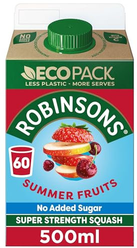 Robinsons Ecopack 60 Serves, Summer Fruits, 500ml