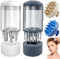 SDwfxd 4 Stk Scalp Massager Set, 2 Stk Kopfhaut Applikator und 2 Stk Silikon Kopfmassage Bürste, Kopfhaut Massagebürste für alle Haartypen, Haarbehandlung Medizin Ätherisches Öl Serum