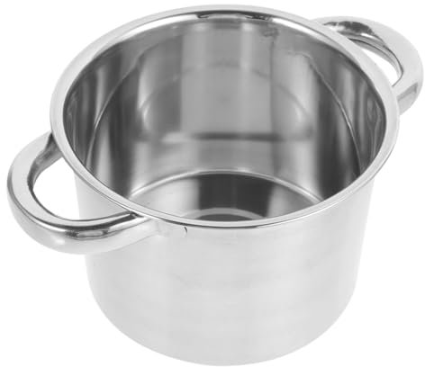 OUNONA Recipiente Exterior De Cera para Derretir Sartén Pequeña Olla para Hervir Leche Caldera para Derretir Chocolate Crisol para Hornear Olla De Mantequilla Silver Acero Inoxidable