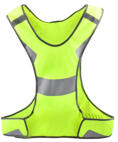 ZOBMIO Reflektierende Weste, Reflektierende Laufweste mit Tasche,Laufweste für Joggen, Fahrrad - Reflektierende Warnweste - Für Damen & Herren - Atmungsaktiv - Leicht (1 STK)