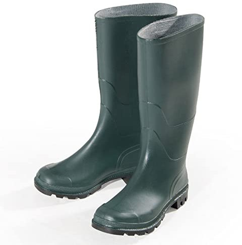 VERDELOOK Stivale al Ginocchio in PVC Taglia 36, Verde, per Giardino e Fai da Te