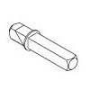 HEWI Wechselstift einseitig72.7, Maß X 29,1-39 mm, Stahl verzinkt
