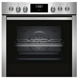NEFF E1CCE4AN0, N 50, Einbauherd mit CircoTherm, 7 Beheizungsarten, LCD Display, voll versenkbare Bedienknebel, EasyClean, EasyClock, Made in Germany
