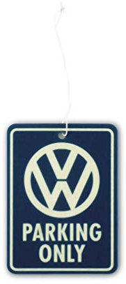 BRISA VW Collection - Volkswagen Luft-Erfrischer-Duft-Spender fürs Auto im T1 Bulli Bus Motiv Einzelpack (Parking Only/Fresh/Blau)