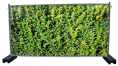 340 x 173 cm | Hecke B3 Bauzaunbanner, Sichtschutz, Werbebanner, Festival Banner