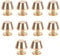 10Pcs Handbag Feet Nailhead Metal Screw-Back Cap Rivets Purse Stud Spike Buckles Luggage Solid Brass Flat Cone DIY Leather Craft