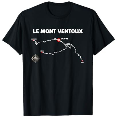 Maillot cycliste Le Mont Ventoux serpentine France T-Shirt