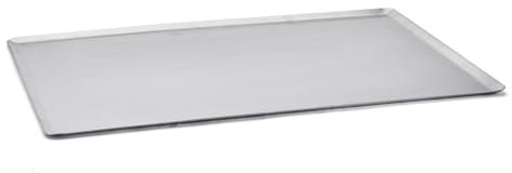 Placa rectangular de aluminio, 40 x 30 cm.