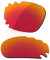 LenzReborn Verres polarisés de rechange pour lunettes de soleil Oakley Jawbone Vented - Plus d'options, Rouge feu – Miroir polarisé, taille unique
