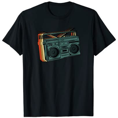 Retro Boombox 80er 90er Hip Hop - Vintage Ghettoblaster T-Shirt