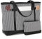RAVUO Borsa Laptop Donna, Resistente All'acqua Borse Tote 15,6 Pollici Computer Grande Borsa Tracolla Borse Lavoro Insegnante con Custodia Piccola Portatile(Nero)